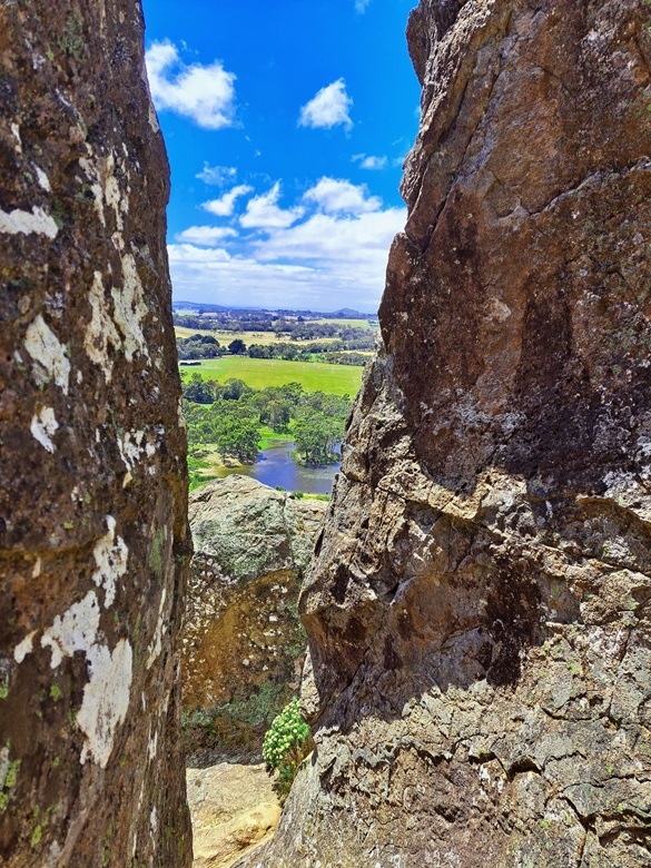 View of countryside from Hanging Rock