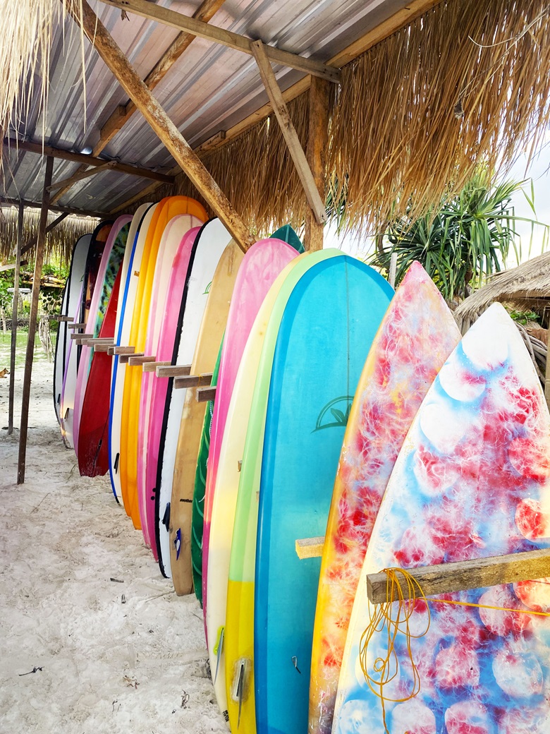 Surfboards at Tanjung Aan