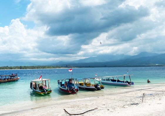 Boats on Gili Air