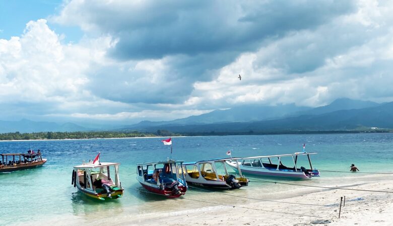 Boats on Gili Air