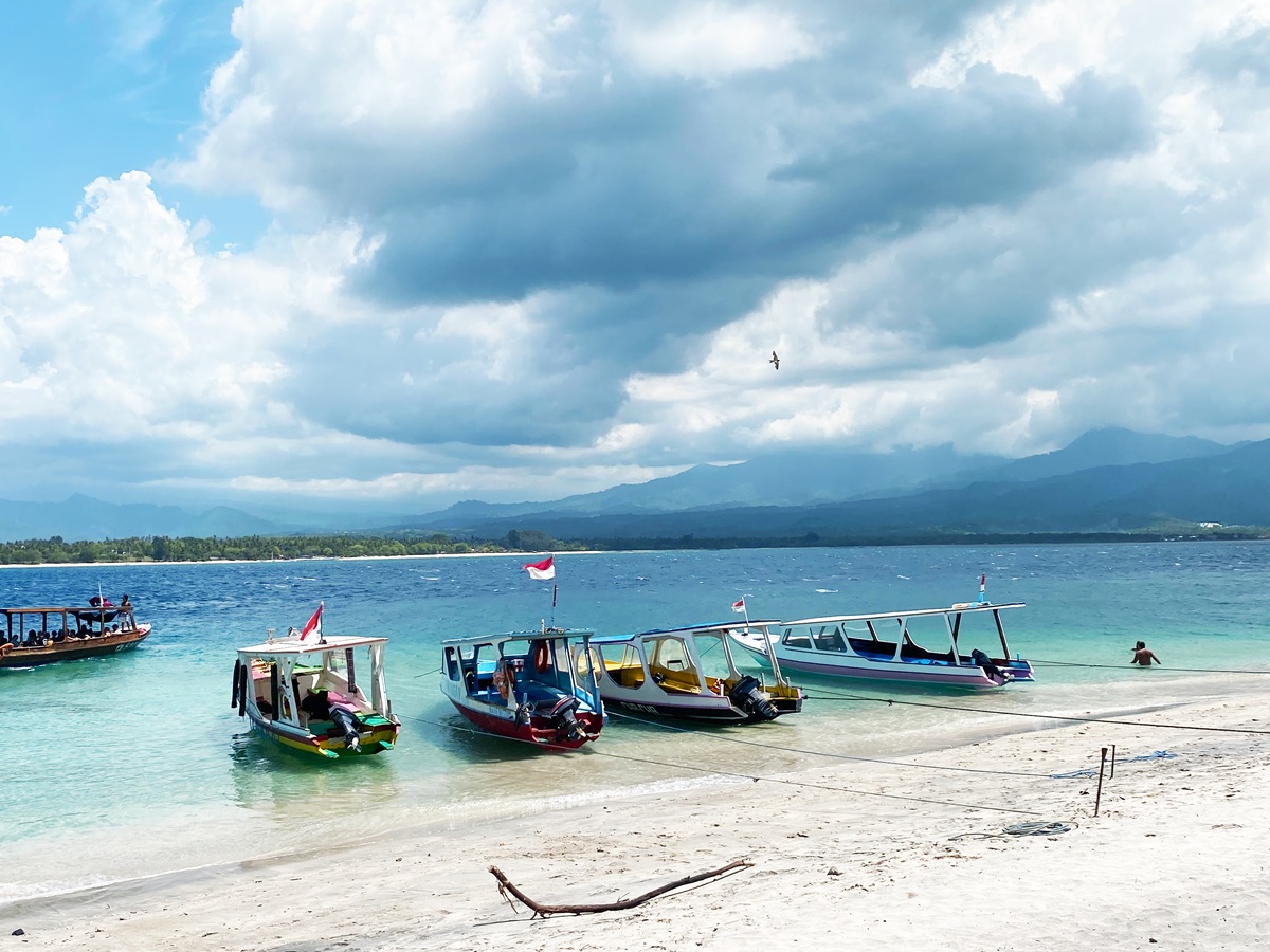 Boats on Gili Air